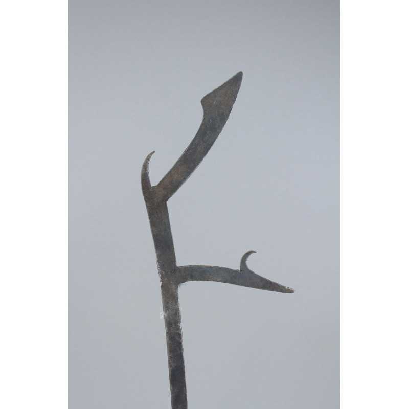 Unusual F shaped Throwing Knife, Laka and Southern Sara Groups