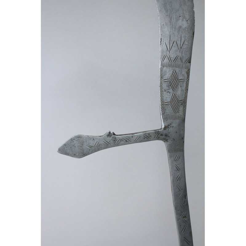 Large Ingessana Throwing Knife with Important Provenance, Sudan