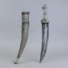 Very Early Silver Mounted Daharia (Sabiki سبيكة) Dagger Dated 1271 (1853)