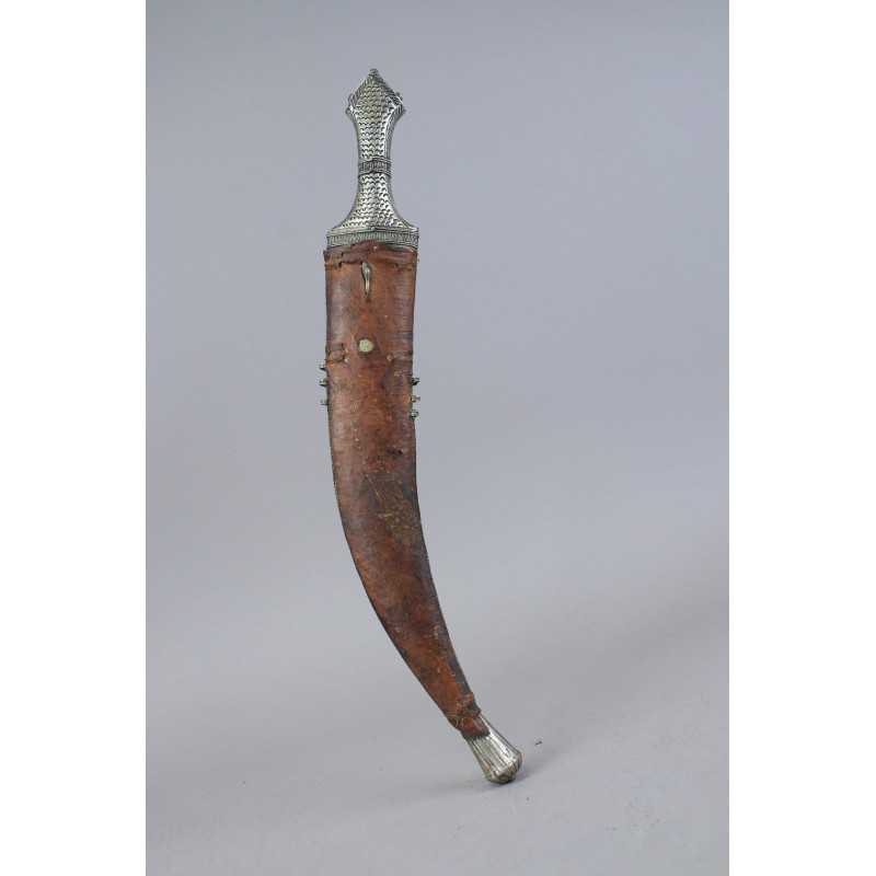 Very Early Silver Mounted Daharia (Sabiki سبيكة) Dagger Dated 1271 (1853)