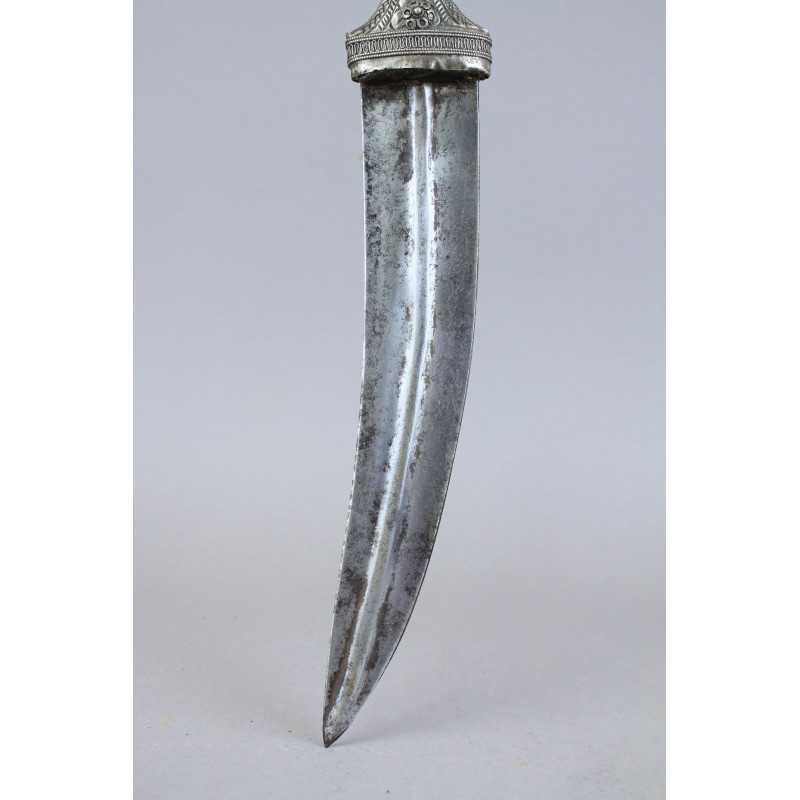 Very Early Silver Mounted Daharia (Sabiki سبيكة) Dagger Dated 1271 (1853)