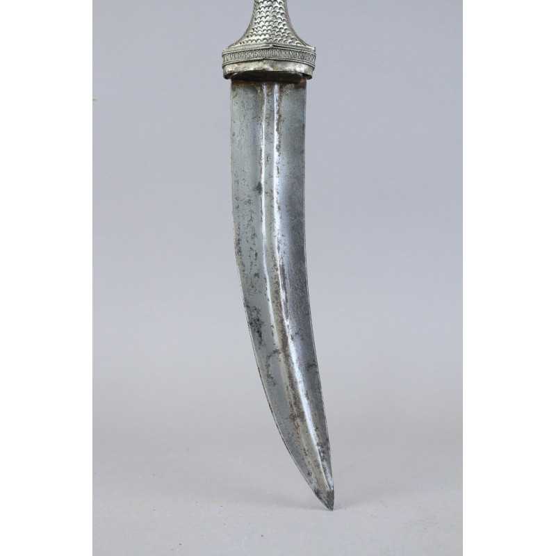 Very Early Silver Mounted Daharia (Sabiki سبيكة) Dagger Dated 1271 (1853)