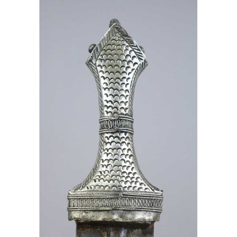 Very Early Silver Mounted Daharia (Sabiki سبيكة) Dagger Dated 1271 (1853)