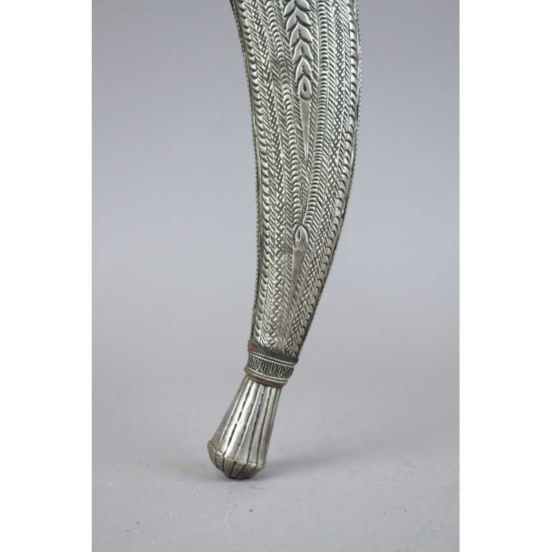 Very Early Silver Mounted Daharia (Sabiki سبيكة) Dagger Dated 1271 (1853)