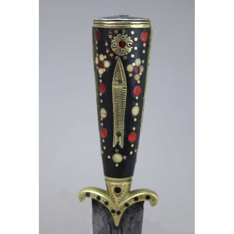 Fine Khanjar Dagger from Jezzine, Lebanon with Emblem of the Freemasons