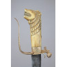Long Early Knife from Sri Lanka with a Lion Head Handle
